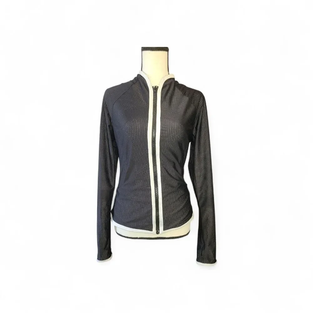 Lululemon Find Your Bliss Jacket •Black / Heatwave White Black / White Size 6